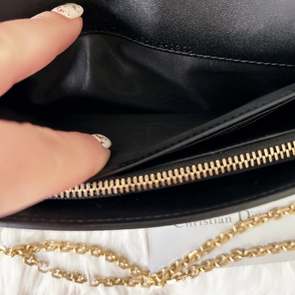 DIOR Saddle Long Wallet with Chain Bag leather crossbody. SOLD - Picture 5 of 16